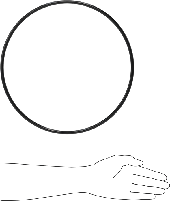 Yağa Dayanıklı Buna-N O-Ring, 8.4 mm Genişlik, 314.5 mm İç Çap