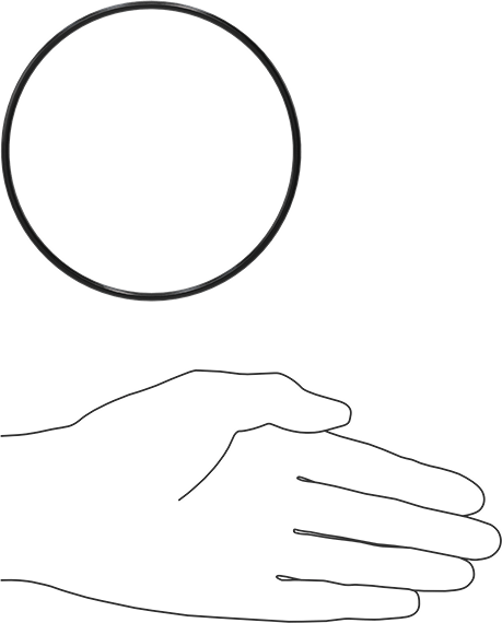 Yağa Dayanıklı Buna-N O-Ring, 3.1 mm Genişlik, 104.4 mm İç Çap