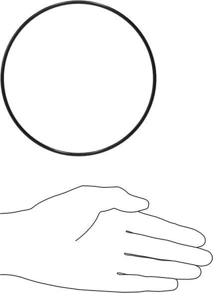 Yağa Dayanıklı Buna-N O-Ring, 3.1 mm Genişlik, 129.4 mm İç Çap