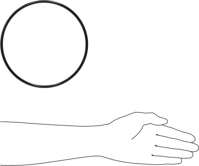 Yağa Dayanıklı Buna-N O-Ring, 5.7 mm Genişlik, 174.2 mm İç Çap