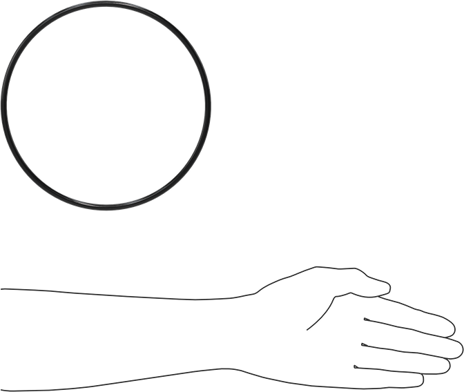 Yağa Dayanıklı Buna-N O-Ring, 5.7 mm Genişlik, 179.3 mm İç Çap