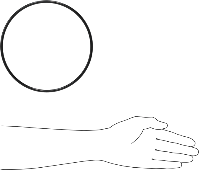 Yağa Dayanıklı Buna-N O-Ring, 5.7 mm Genişlik, 184.3 mm İç Çap