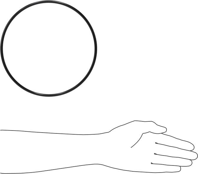 Yağa Dayanıklı Buna-N O-Ring, 5.7 mm Genişlik, 194.3 mm İç Çap