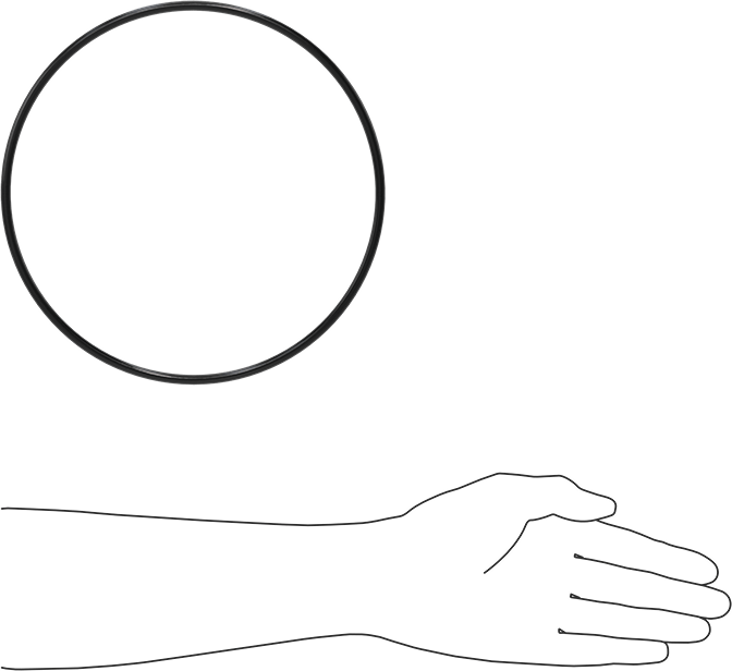 Yağa Dayanıklı Buna-N O-Ring, 5.7 mm Genişlik, 209.3 mm İç Çap