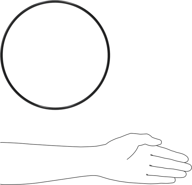 Yağa Dayanıklı Buna-N O-Ring, 5.7 mm Genişlik, 229.3 mm İç Çap