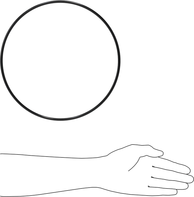 Yağa Dayanıklı Buna-N O-Ring, 5.7 mm Genişlik, 249.3 mm İç Çap