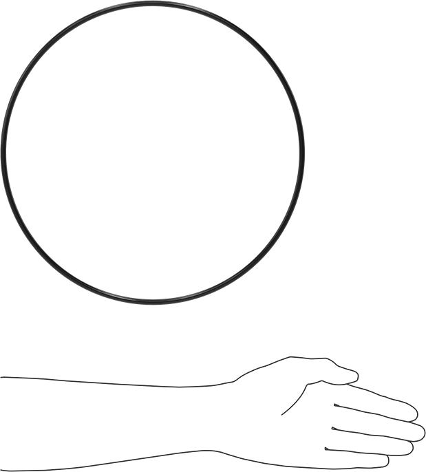 Yağa Dayanıklı Buna-N O-Ring, 5.7 mm Genişlik, 289.3 mm İç Çap