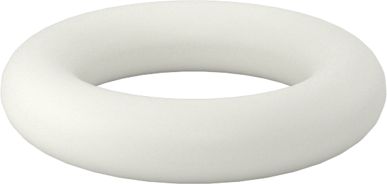 Yağa Dayanıklı Temiz Oda Buna-N O-Rings, 1/16 Kesirli Genişlik, Dash Numarası 009