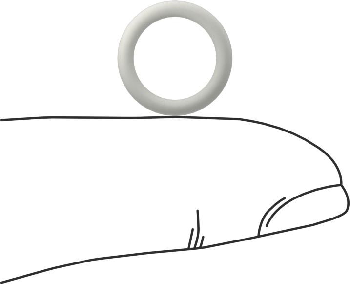 Yağa Dayanıklı Temiz Oda Buna-N O-Rings, 1/16 Kesirli Genişlik, Dash Numarası 012