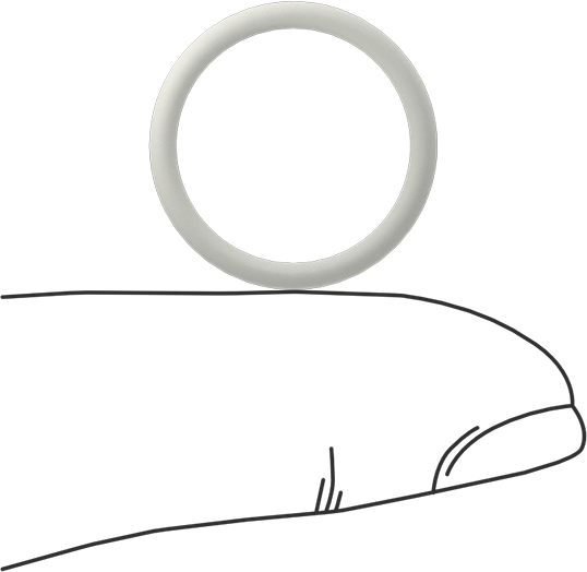 Yağa Dayanıklı Temiz Oda Buna-N O-Rings, 1/16 Kesirli Genişlik, Dash Numarası 016