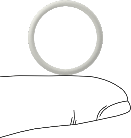 Yağa Dayanıklı Temiz Oda Buna-N O-Rings, 1/16 Kesirli Genişlik, Dash Numarası 018