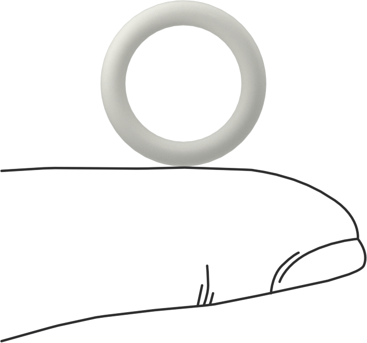 Yağa Dayanıklı Temiz Oda Buna-N O-Rings, 3/32 Kesirli Genişlik, Dash Numarası 112