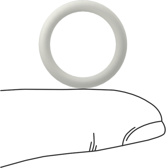 Yağa Dayanıklı Temiz Oda Buna-N O-Rings, 3/32 Kesirli Genişlik, Dash Numarası 114