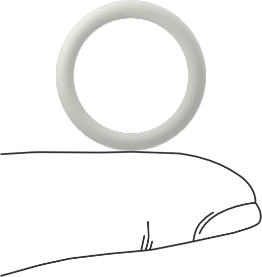 Yağa Dayanıklı Temiz Oda Buna-N O-Rings, 3/32 Kesirli Genişlik, Dash Numarası 115