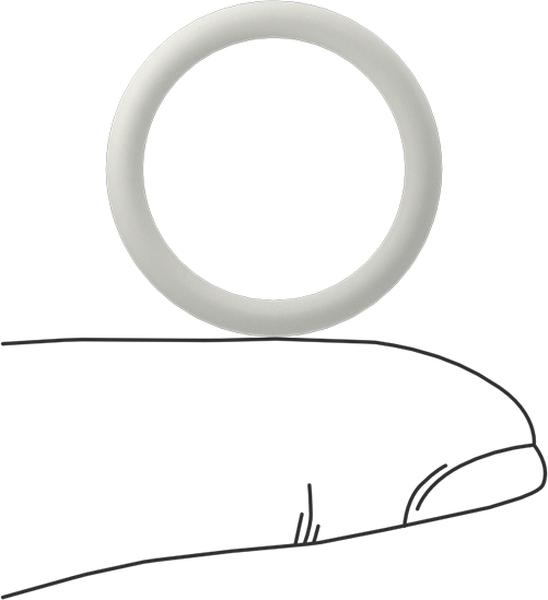 Yağa Dayanıklı Temiz Oda Buna-N O-Rings, 3/32 Kesirli Genişlik, Dash Numarası 116