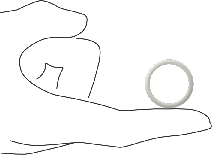 Yağa Dayanıklı Temiz Oda Buna-N O-Rings, 3/32 Kesirli Genişlik, Dash Numarası 118