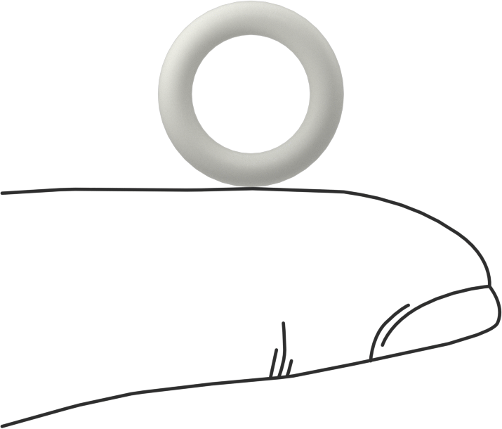 Yağa Dayanıklı Temiz Oda Buna-N O-Rings, 3/32 Kesirli Genişlik, Dash Numarası 110