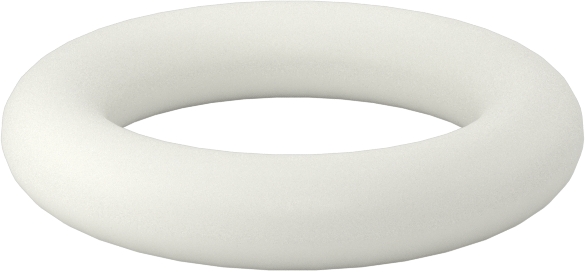 Yağa Dayanıklı Temiz Oda Buna-N O-Rings, 3/32 Kesirli Genişlik, Dash Numarası 110