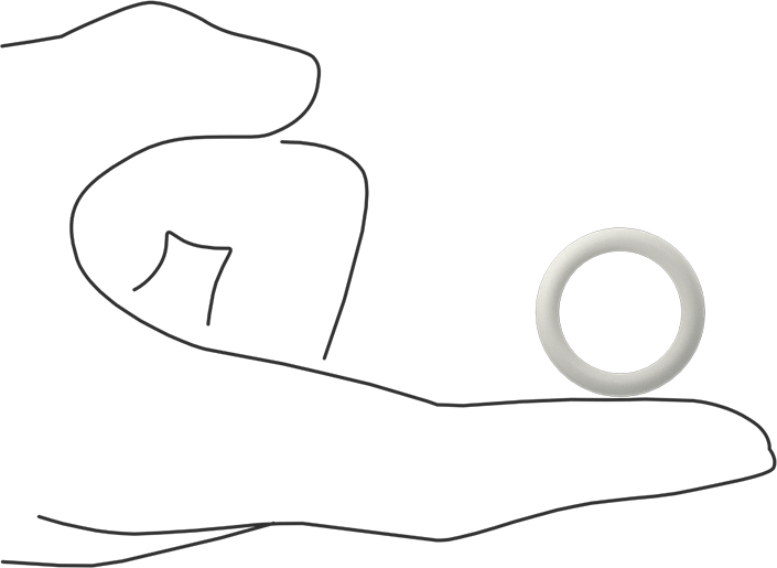 Yağa Dayanıklı Temiz Oda Buna-N O-Rings, 1/8 Kesirli Genişlik, Dash Numarası 210