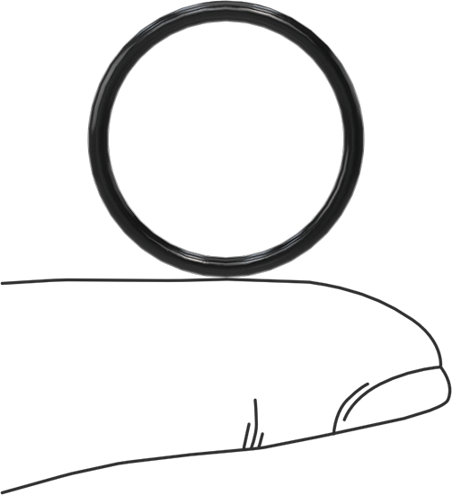 Temiz Oda Viton® Floroelastomer O-Rings, Kimyasala Dayanıklı, 1/16 Kesirli Genişlik, Dash Numarası 019