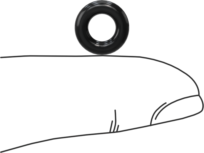 Temiz Oda Viton® Floroelastomer O-Rings, Kimyasala Dayanıklı, 3/32 Kesirli Genişlik, Dash Numarası 107