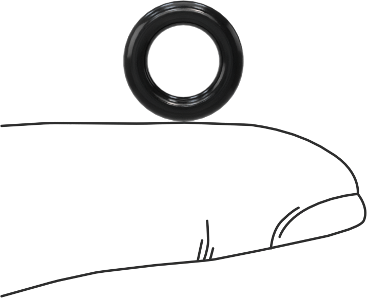 Temiz Oda Viton® Floroelastomer O-Rings, Kimyasala Dayanıklı, 3/32 Kesirli Genişlik, Dash Numarası 109