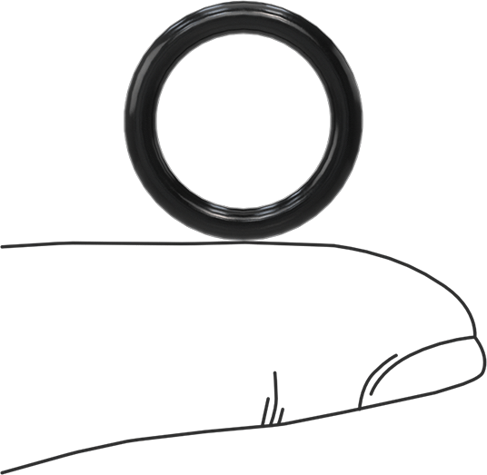 Temiz Oda Viton® Floroelastomer O-Rings, Kimyasala Dayanıklı, 3/32 Kesirli Genişlik, Dash Numarası 113