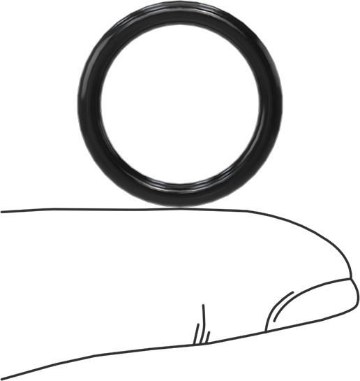 Temiz Oda Viton® Floroelastomer O-Rings, Kimyasala Dayanıklı, 3/32 Kesirli Genişlik, Dash Numarası 115