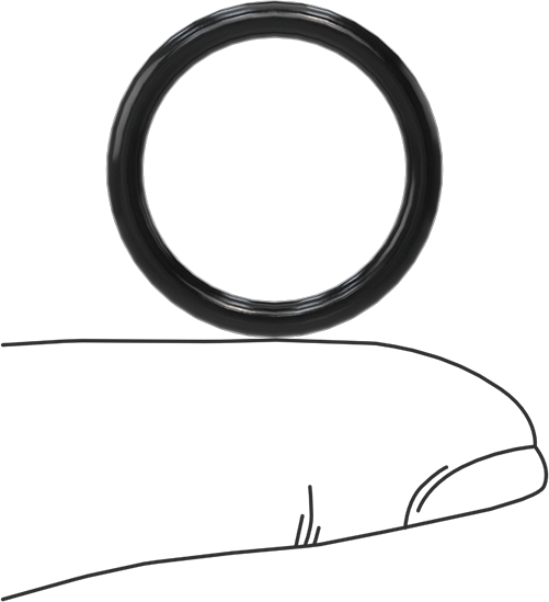 Temiz Oda Viton® Floroelastomer O-Rings, Kimyasala Dayanıklı, 3/32 Kesirli Genişlik, Dash Numarası 116