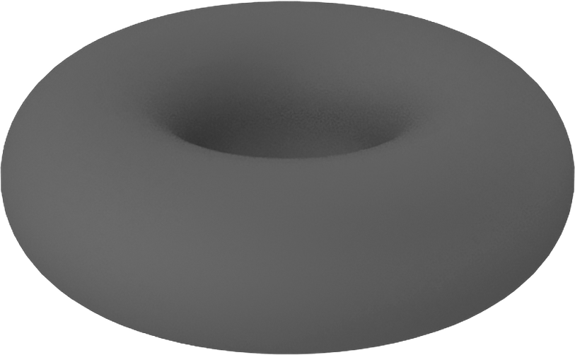 Metal Dedektör Tipi Floroelastomer O-Ring, Kimyasala Dayanıklı, 1/16 Kesirli Genişlik, Dash Numarası 004