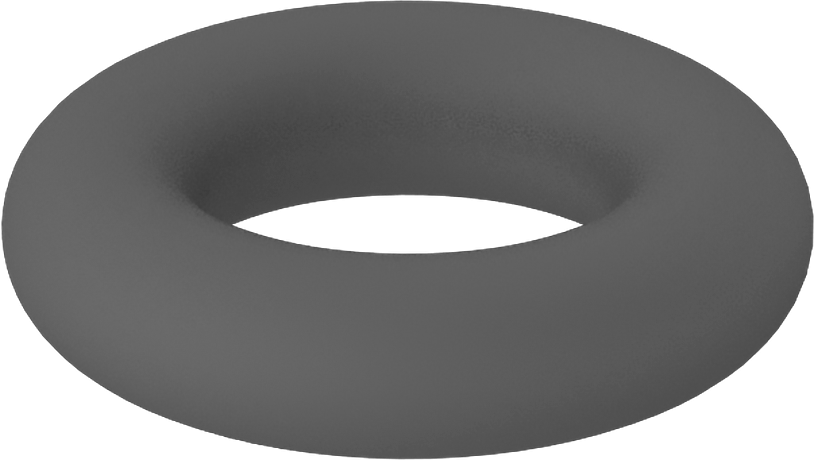 Metal Dedektör Tipi Floroelastomer O-Ring, Kimyasala Dayanıklı, 1/16 Kesirli Genişlik, Dash Numarası 007