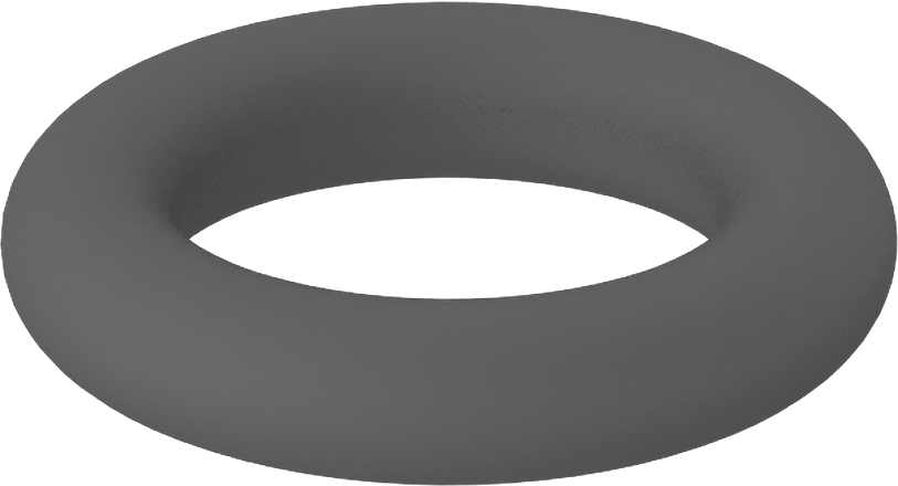 Metal Dedektör Tipi Floroelastomer O-Ring, Kimyasala Dayanıklı, 1/16 Kesirli Genişlik, Dash Numarası 009