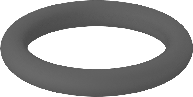 Metal Dedektör Tipi Floroelastomer O-Ring, Kimyasala Dayanıklı, 1/16 Kesirli Genişlik, Dash Numarası 012