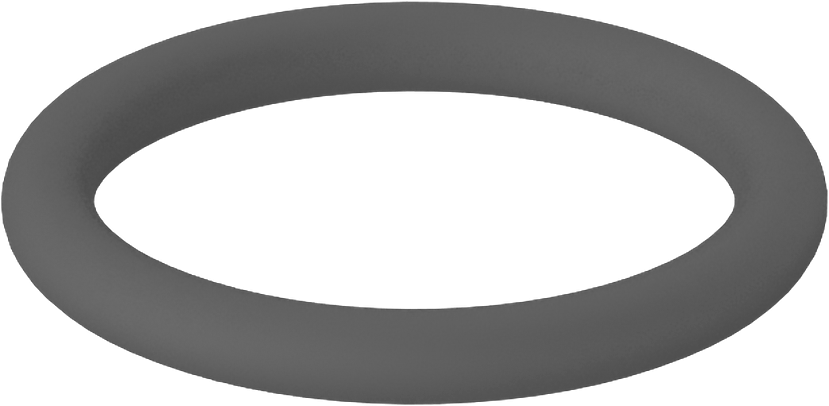 Metal Dedektör Tipi Floroelastomer O-Ring, Kimyasala Dayanıklı, 1/16 Kesirli Genişlik, Dash Numarası 014