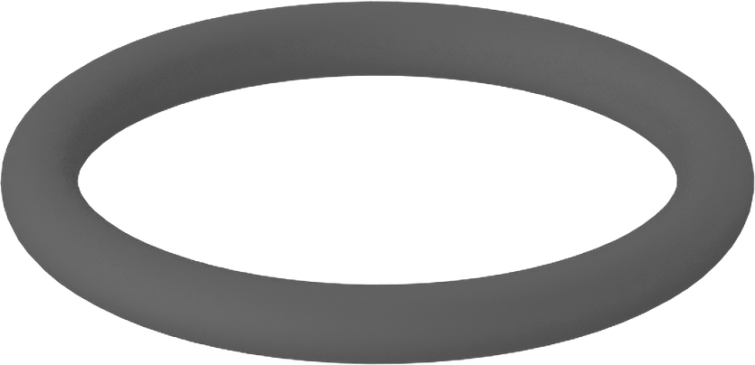Metal Dedektör Tipi Floroelastomer O-Ring, Kimyasala Dayanıklı, 1/16 Kesirli Genişlik, Dash Numarası 015