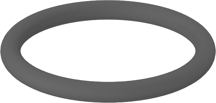 Metal Dedektör Tipi Floroelastomer O-Ring, Kimyasala Dayanıklı, 1/16 Kesirli Genişlik, Dash Numarası 016