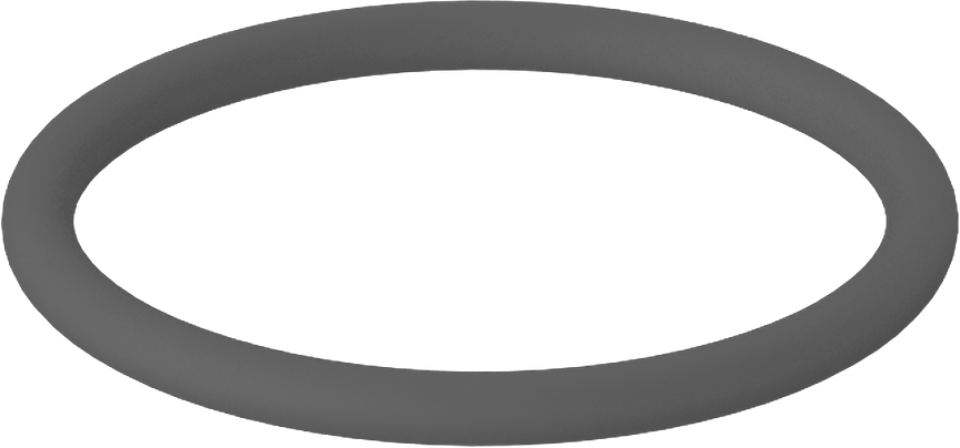Metal Dedektör Tipi Floroelastomer O-Ring, Kimyasala Dayanıklı, 1/16 Kesirli Genişlik, Dash Numarası 019