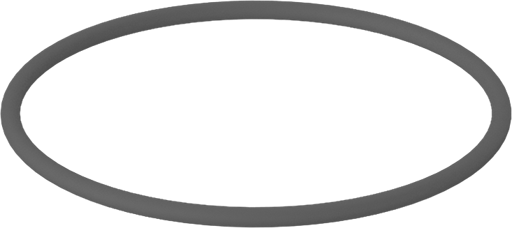 Metal Dedektör Tipi Floroelastomer O-Ring, Kimyasala Dayanıklı, 1/16 Kesirli Genişlik, Dash Numarası 031