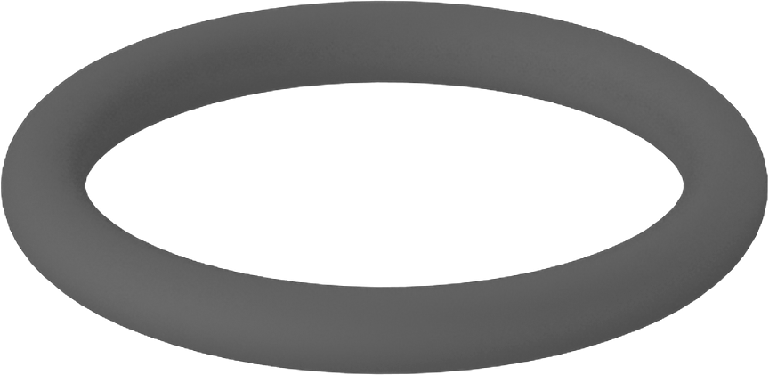 Metal Dedektör Tipi Floroelastomer O-Ring, Kimyasala Dayanıklı, 3/32 Kesirli Genişlik, Dash Numarası 116