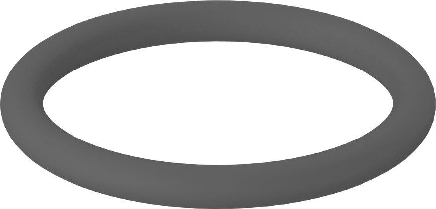 Metal Dedektör Tipi Floroelastomer O-Ring, Kimyasala Dayanıklı, 3/32 Kesirli Genişlik, Dash Numarası 118