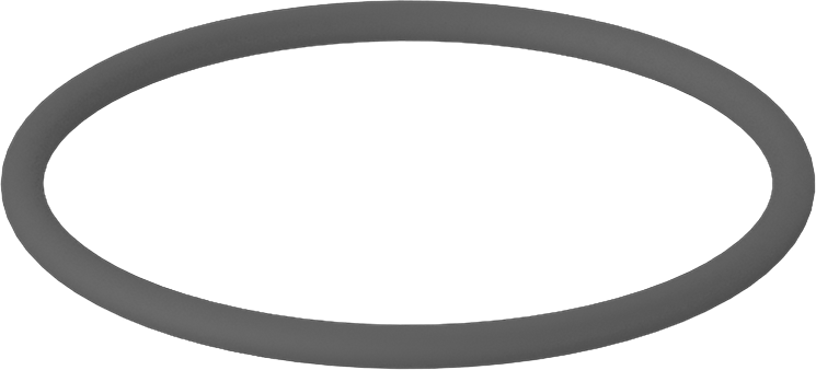 Metal Dedektör Tipi Floroelastomer O-Ring, Kimyasala Dayanıklı, 3/32 Kesirli Genişlik, Dash Numarası 133