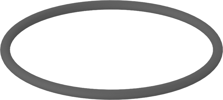 Metal Dedektör Tipi Floroelastomer O-Ring, Kimyasala Dayanıklı, 3/32 Kesirli Genişlik, Dash Numarası 139