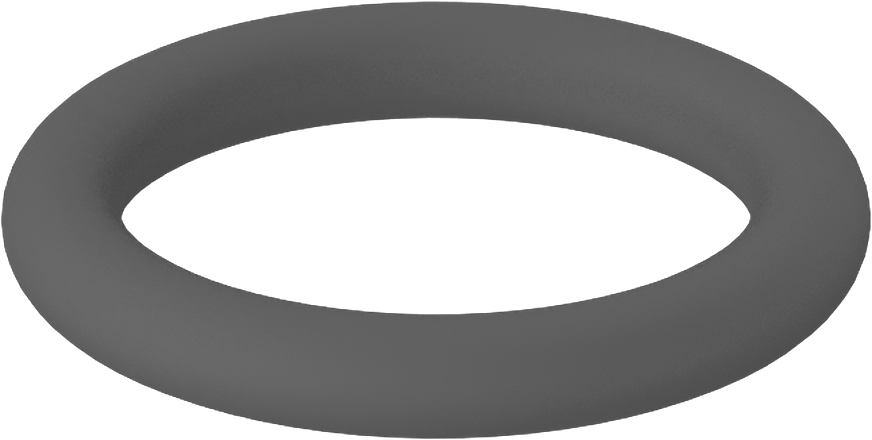 Metal Dedektör Tipi Floroelastomer O-Ring, Kimyasala Dayanıklı, 1/8 Kesirli Genişlik, Dash Numarası 210