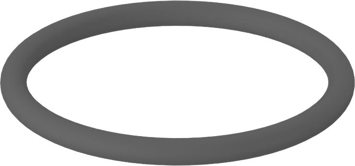 Metal Dedektör Tipi Floroelastomer O-Ring, Kimyasala Dayanıklı, 1/8 Kesirli Genişlik, Dash Numarası 223