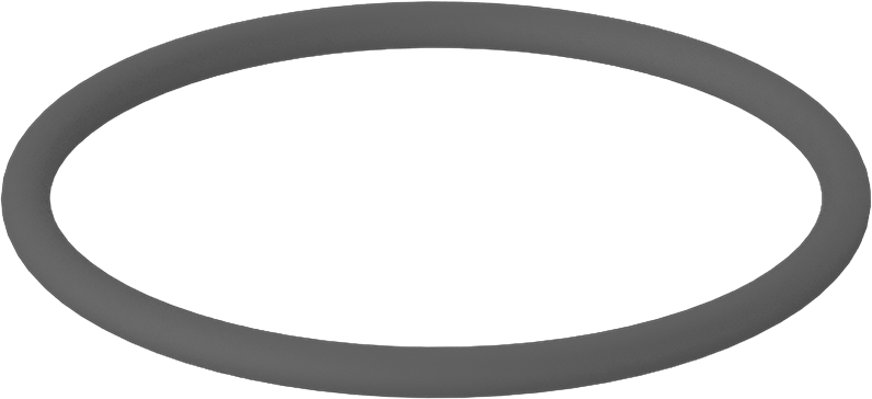 Metal Dedektör Tipi Floroelastomer O-Ring, Kimyasala Dayanıklı, 1/8 Kesirli Genişlik, Dash Numarası 228