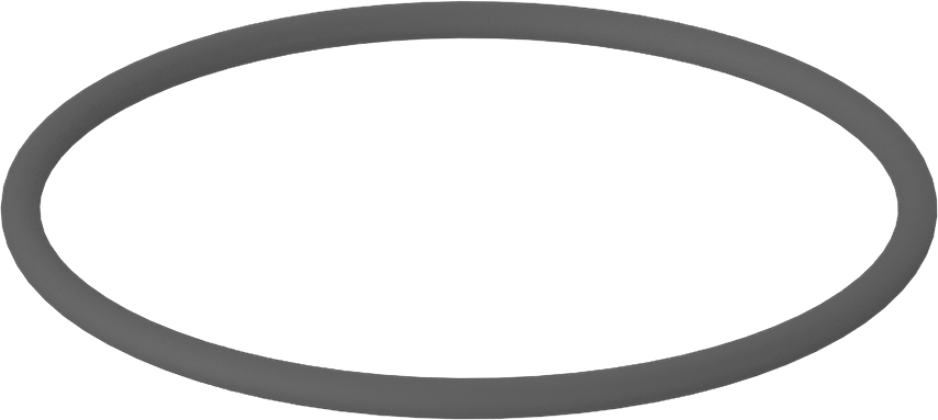 Metal Dedektör Tipi Floroelastomer O-Ring, Kimyasala Dayanıklı, 1/8 Kesirli Genişlik, Dash Numarası 235