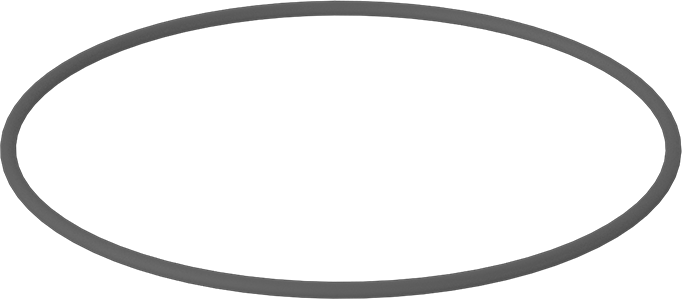 Metal Dedektör Tipi Floroelastomer O-Ring, Kimyasala Dayanıklı, 1/8 Kesirli Genişlik, Dash Numarası 257