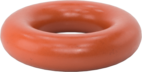 Metal ve X-Ray Algılanabilir Silikon O-Rings, Yükseklik-Temperature, 1/16 Kesirli Genişlik, Dash Numarası 007