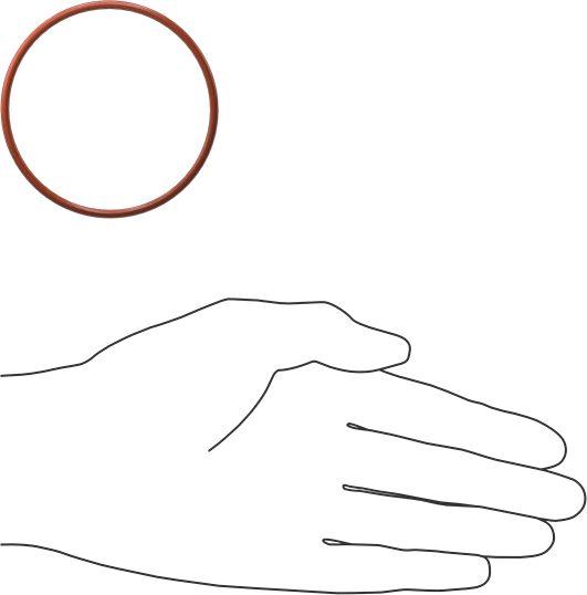 Metal ve X-Ray Algılanabilir Silikon O-Rings, Yükseklik-Temperature, 3/32 Kesirli Genişlik, Dash Numarası 144