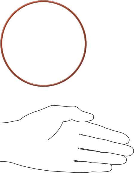 Metal ve X-Ray Algılanabilir Silikon O-Rings, Yükseklik-Temperature, 3/32 Kesirli Genişlik, Dash Numarası 157